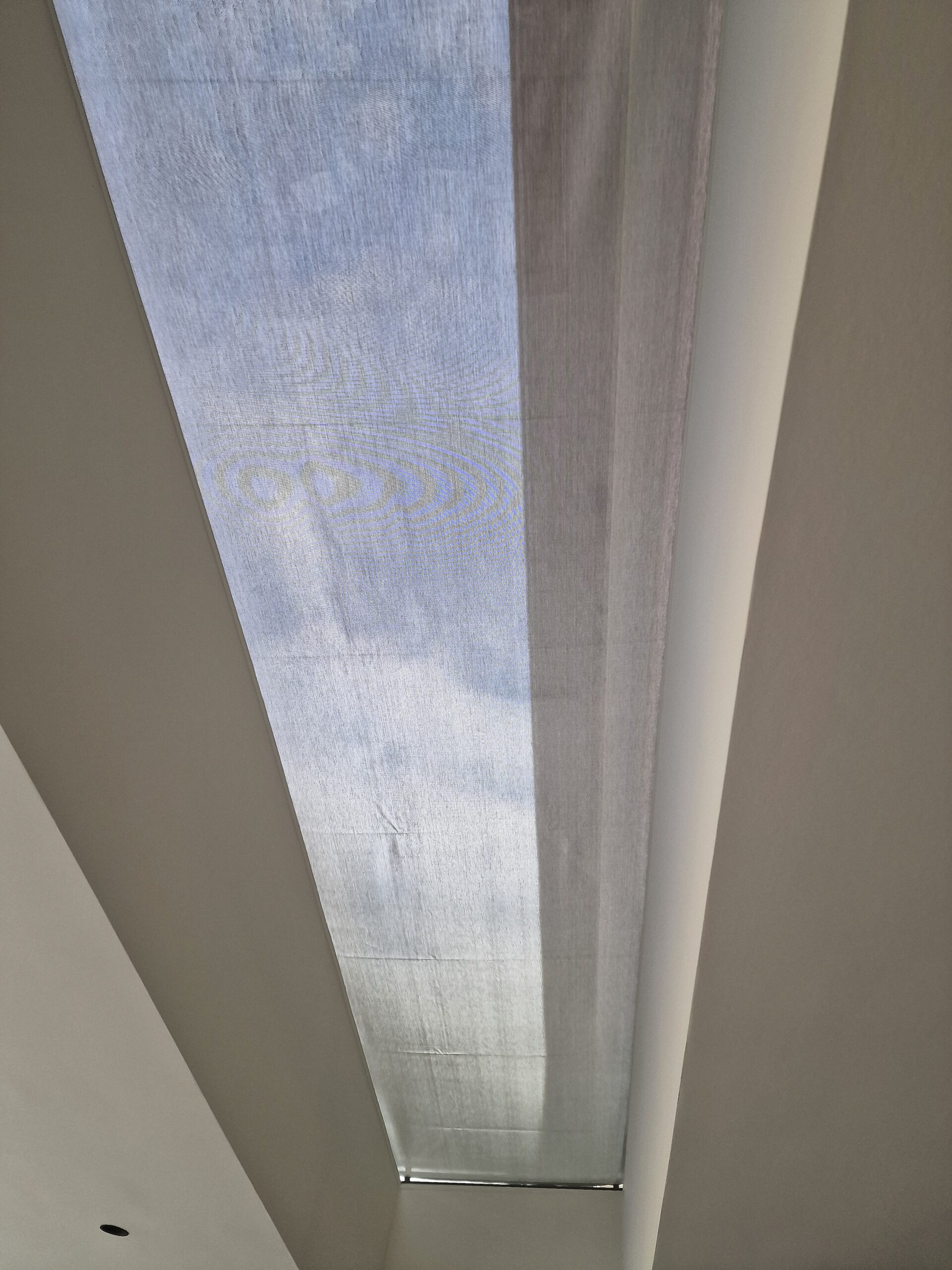 doek zonwering voor lichtstraat